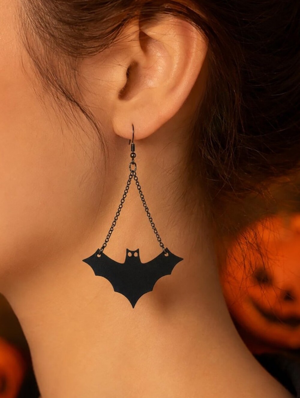 Bat Earrings Dangling Halloween Jewelry